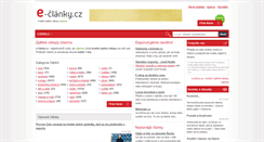 Desktop Screenshot of e-clanky.cz