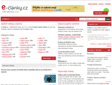 Tablet Screenshot of e-clanky.cz